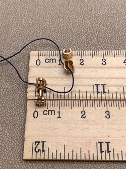 *Серьги Пусеты Белый Фианит арт. 02-0971/ПЗКЦ-00-704 вес 1,02 г - фото 328423 *Серьги Пусеты Белый Фианит арт. 02-0971/ПЗКЦ-00-704 вес 1,02 г - фото 328423