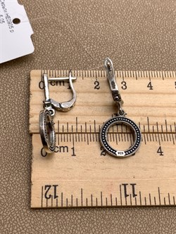 *Серьги Круги Марказит арт. HE0905-883 Вес 5,05 г - фото 328828 *Серьги Круги Марказит арт. HE0905-883 Вес 5,05 г - фото 328828