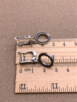 *Серьги Круги Марказит арт. HE0905-883 Вес 5,05 г - фото 328829 *Серьги Круги Марказит арт. HE0905-883 Вес 5,05 г - фото 328829