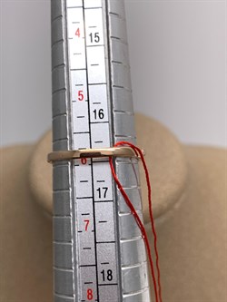 *Кольцо р.16,5 Изумруд цв Красное арт. 13825-101-494 (вес 1,33 г) - фото 329075