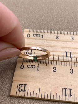 *Кольцо р.16,5 Изумруд цв Красное арт. 13825-101-494 (вес 1,33 г) - фото 329080