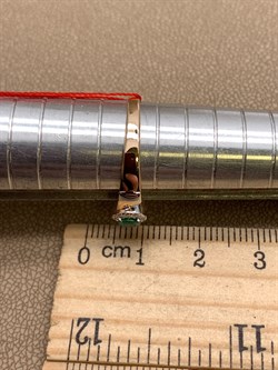 *Кольцо р.17,5 Изумруд цв Красное арт. 13081-101-372 (вес 2,09 г) - фото 329104