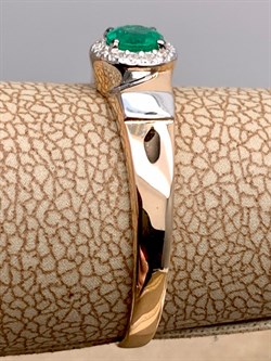 *Кольцо р.17,5 Изумруд цв Красное арт. 13081-101-372 (вес 2,09 г) - фото 329108