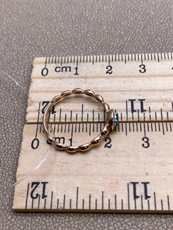 *Кольцо р.17 Изумруд цв Красное арт. 13032-101-254 (вес 1,48 г) - фото 329124