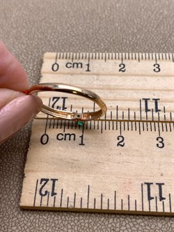*Кольцо р.17,5 Изумруд цв Красное арт. 13621-101-283 (вес 1,1 г) - фото 329133