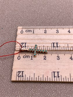 *Подвеска Изумруд цв Красное арт. 3246-101-417 (вес 0,86 г) - фото 329147