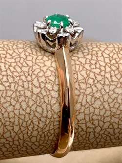 *Кольцо р.17,5 Изумруд цв Красное арт. 13503-101-551, (вес 1,8 г) - фото 329192