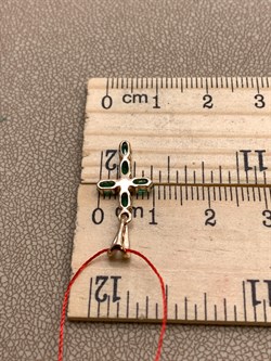 *Подвеска Изумруд цв Красное арт. 3016-101-633 (вес 0,99 г) - фото 329228 *Подвеска Изумруд цв Красное арт. 3016-101-633 (вес 0,99 г) - фото 329228