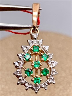 *Подвеска Изумруд цв Красное арт. 33481-101-981 (вес 1,27 г) - фото 329254 *Подвеска Изумруд цв Красное арт. 33481-101-981 (вес 1,27 г) - фото 329254