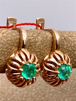 *Серьги Изумруд цв Красное арт. 23597-101-368 (вес 2,9 г) - фото 329272 *Серьги Изумруд цв Красное арт. 23597-101-368 (вес 2,9 г) - фото 329272