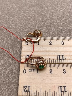 *Серьги Изумруд цв Красное арт. 23597-101-368 (вес 2,9 г) - фото 329277 *Серьги Изумруд цв Красное арт. 23597-101-368 (вес 2,9 г) - фото 329277