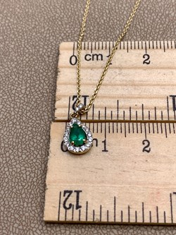 *Колье р.45 Изумруд цв Лимонное арт. 64586-301-366 (вес 2,46 г) - фото 329297 *Колье р.45 Изумруд цв Лимонное арт. 64586-301-366 (вес 2,46 г) - фото 329297