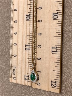 *Колье р.45 Изумруд цв Лимонное арт. 64586-301-366 (вес 2,46 г) - фото 329299 *Колье р.45 Изумруд цв Лимонное арт. 64586-301-366 (вес 2,46 г) - фото 329299