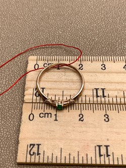 *Кольцо р.18 Изумруд цв Красное арт. 13484-101-749 (вес 1,19 г) - фото 329316 *Кольцо р.18 Изумруд цв Красное арт. 13484-101-749 (вес 1,19 г) - фото 329316