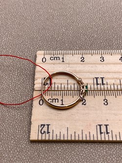 *Кольцо р.18 Изумруд цв Красное арт. 13484-101-749 (вес 1,19 г) - фото 329317 *Кольцо р.18 Изумруд цв Красное арт. 13484-101-749 (вес 1,19 г) - фото 329317