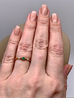 *Кольцо р.16,5 Изумруд цв Красное арт. 13484-101-045 (вес 1,12 г) - фото 329325 *Кольцо р.16,5 Изумруд цв Красное арт. 13484-101-045 (вес 1,12 г) - фото 329325