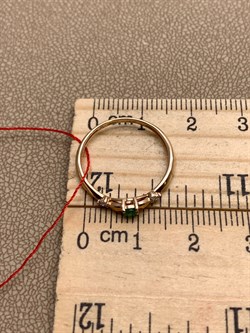 *Кольцо р.16,5 Изумруд цв Красное арт. 13484-101-045 (вес 1,12 г) - фото 329327 *Кольцо р.16,5 Изумруд цв Красное арт. 13484-101-045 (вес 1,12 г) - фото 329327