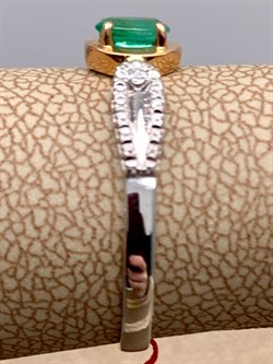 *Кольцо р.18,5 Изумруд цв Белое, цв Красное арт. 13545-201-026 (вес 1,79 г) - фото 329333 *Кольцо р.18,5 Изумруд цв Белое, цв Красное арт. 13545-201-026 (вес 1,79 г) - фото 329333