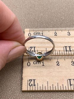 *Кольцо р.18,5 Изумруд цв Белое, цв Красное арт. 13545-201-026 (вес 1,79 г) - фото 329336 *Кольцо р.18,5 Изумруд цв Белое, цв Красное арт. 13545-201-026 (вес 1,79 г) - фото 329336