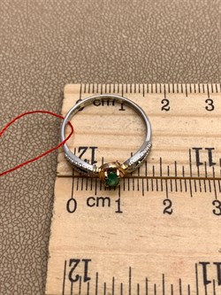 *Кольцо р.18,5 Изумруд цв Белое, цв Красное арт. 13545-201-026 (вес 1,79 г) - фото 329337 *Кольцо р.18,5 Изумруд цв Белое, цв Красное арт. 13545-201-026 (вес 1,79 г) - фото 329337