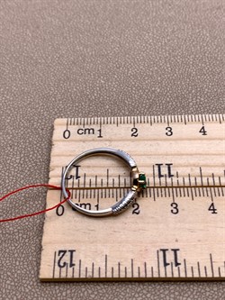 *Кольцо р.18,5 Изумруд цв Белое, цв Красное арт. 13545-201-026 (вес 1,79 г) - фото 329338 *Кольцо р.18,5 Изумруд цв Белое, цв Красное арт. 13545-201-026 (вес 1,79 г) - фото 329338