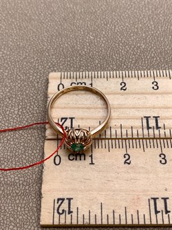 *Кольцо р.17,5 Изумруд цв Красное арт. 13597-101-564 (вес 1,62 г) - фото 329347 *Кольцо р.17,5 Изумруд цв Красное арт. 13597-101-564 (вес 1,62 г) - фото 329347