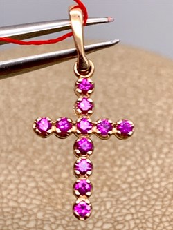 *Подвеска Рубин цв Красное арт. 3246-103-967 (вес 0,92 г) - фото 329391 *Подвеска Рубин цв Красное арт. 3246-103-967 (вес 0,92 г) - фото 329391