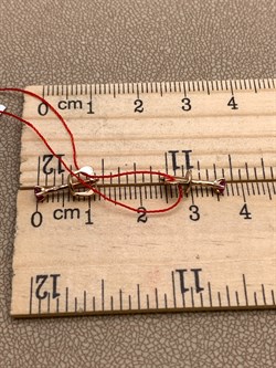 *Пусеты Рубин цв Красное арт. 2307-103-110 (вес 0,87 г) - фото 329410