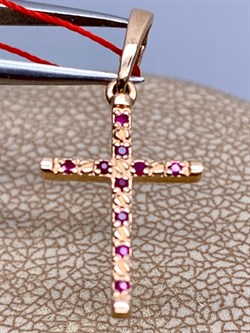 *Подвеска Рубин цв Красное арт. 3844-103-138 (вес 0,85 г) - фото 329429 *Подвеска Рубин цв Красное арт. 3844-103-138 (вес 0,85 г) - фото 329429