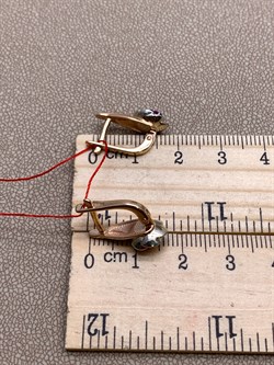 *Серьги Рубин цв Красное арт. 22464-103-468 (вес 4,45 г) - фото 329447 *Серьги Рубин цв Красное арт. 22464-103-468 (вес 4,45 г) - фото 329447