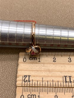 *Кольцо р.17 Рубин цв Красное арт. 13458-103-765 (вес 2,37 г) - фото 329449