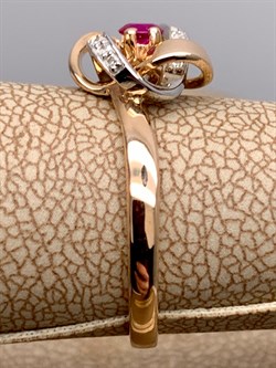 *Кольцо р.17 Рубин цв Красное арт. 13458-103-765 (вес 2,37 г) - фото 329453