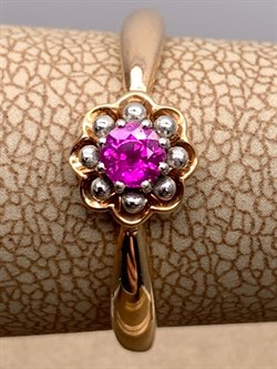 *Кольцо р.18 Рубин цв Красное арт. 12542-103-708 (вес 2,33 г) - фото 329463