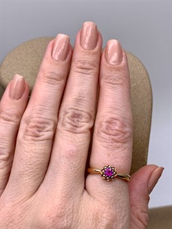 *Кольцо р.18 Рубин цв Красное арт. 12542-103-708 (вес 2,33 г) - фото 329466