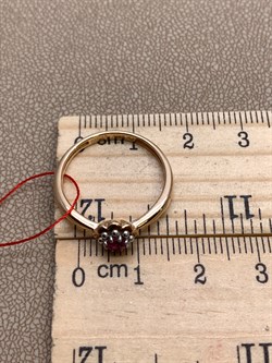 *Кольцо р.18 Рубин цв Красное арт. 12542-103-708 (вес 2,33 г) - фото 329468