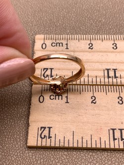 *Кольцо р.18 Рубин цв Красное арт. 13538-103-097 вес 1,96 г - фото 329486