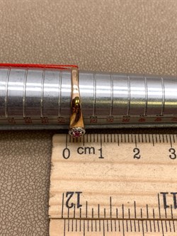 *Кольцо р.17 Рубин цв Красное арт. 13762-103-431 (вес 1,39 г) - фото 329490