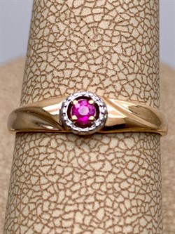 *Кольцо р.17 Рубин цв Красное арт. 13762-103-431 (вес 1,39 г) - фото 329495