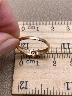 *Кольцо р.17 Рубин цв Красное арт. 13762-103-431 (вес 1,39 г) - фото 329497