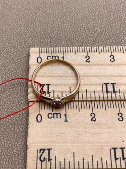 *Кольцо р.17 Рубин цв Красное арт. 13762-103-431 (вес 1,39 г) - фото 329498