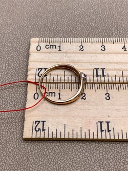 *Кольцо р.17 Рубин цв Красное арт. 13762-103-431 (вес 1,39 г) - фото 329499