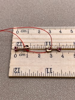 *Пусеты Рубин цв Красное арт. 24352-103-756 (вес 0,94 г) - фото 329527