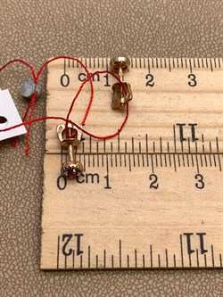 *Пусеты Рубин цв Красное арт. 23829-103-984 (вес 1,34 г) - фото 329535 *Пусеты Рубин цв Красное арт. 23829-103-984 (вес 1,34 г) - фото 329535