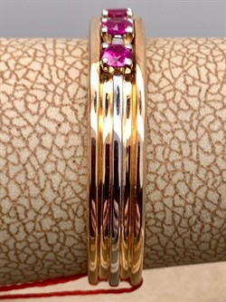 *Кольцо р.18,5 Рубин цв Красное арт. 13929-103-313 (вес 3,3 г) - фото 329551