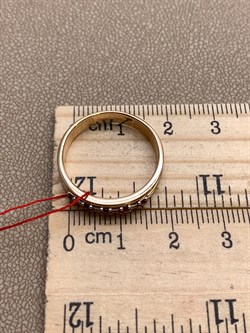 *Кольцо р.18,5 Рубин цв Красное арт. 13929-103-313 (вес 3,3 г) - фото 329555