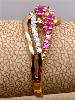 *Кольцо р.18,5 Рубин цв Красное арт. 13639-103-533 (вес 2,54 г) - фото 329561