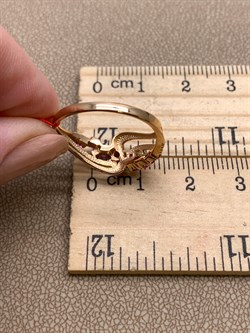 *Кольцо р.18,5 Рубин цв Красное арт. 13639-103-533 (вес 2,54 г) - фото 329564