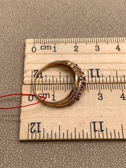 *Кольцо р.18,5 Рубин цв Красное арт. 13639-103-533 (вес 2,54 г) - фото 329566