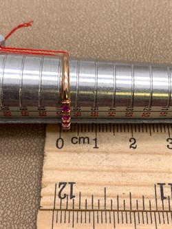 *Кольцо р.18 Рубин цв Красное арт. 13930-103-234 (вес 1,11 г) - фото 329578