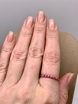 *Кольцо р.18 Рубин цв Красное арт. 13930-103-234 (вес 1,11 г) - фото 329584